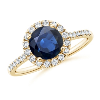 Round AA Blue Sapphire