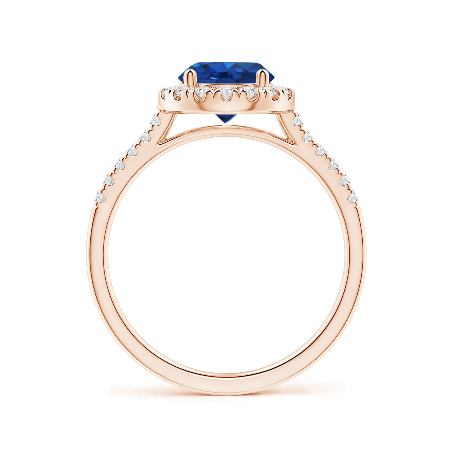 AAA - Blue Sapphire / 1.89 CT / 14 KT Rose Gold