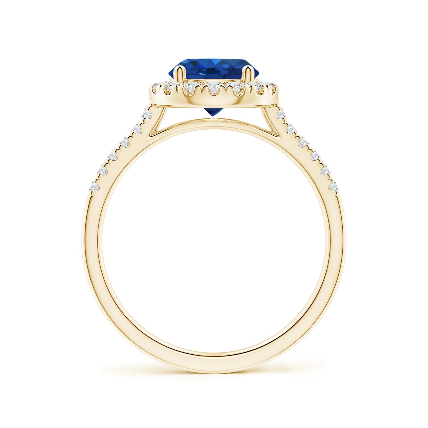 AAA - Blue Sapphire / 1.89 CT / 14 KT Yellow Gold