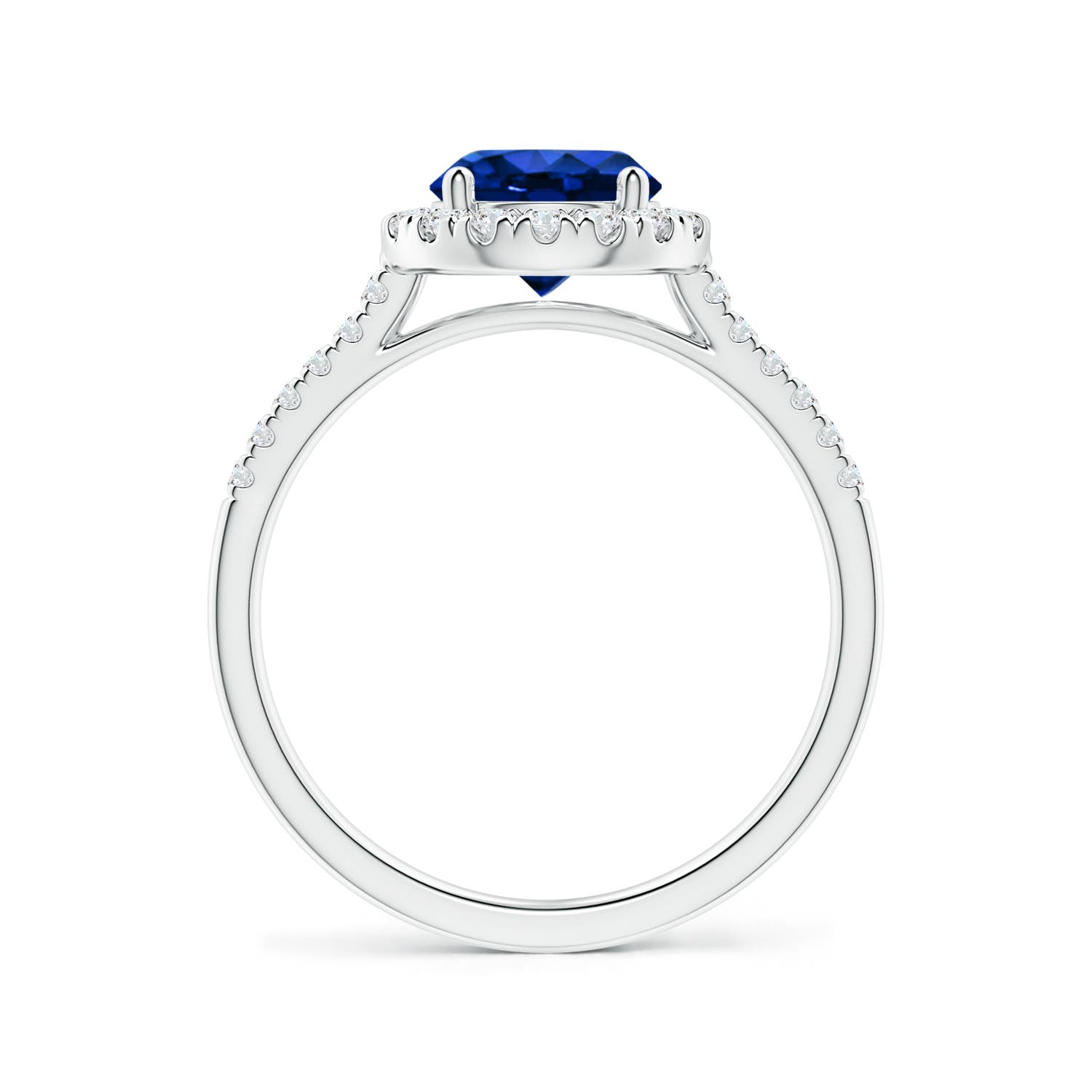 AAAA - Blue Sapphire / 1.89 CT / 14 KT White Gold