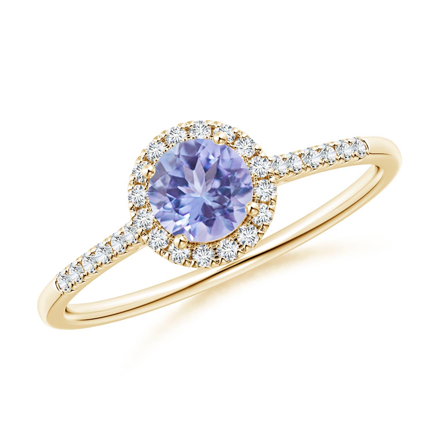 AA - Tanzanite / 0.65 CT / 14 KT Yellow Gold