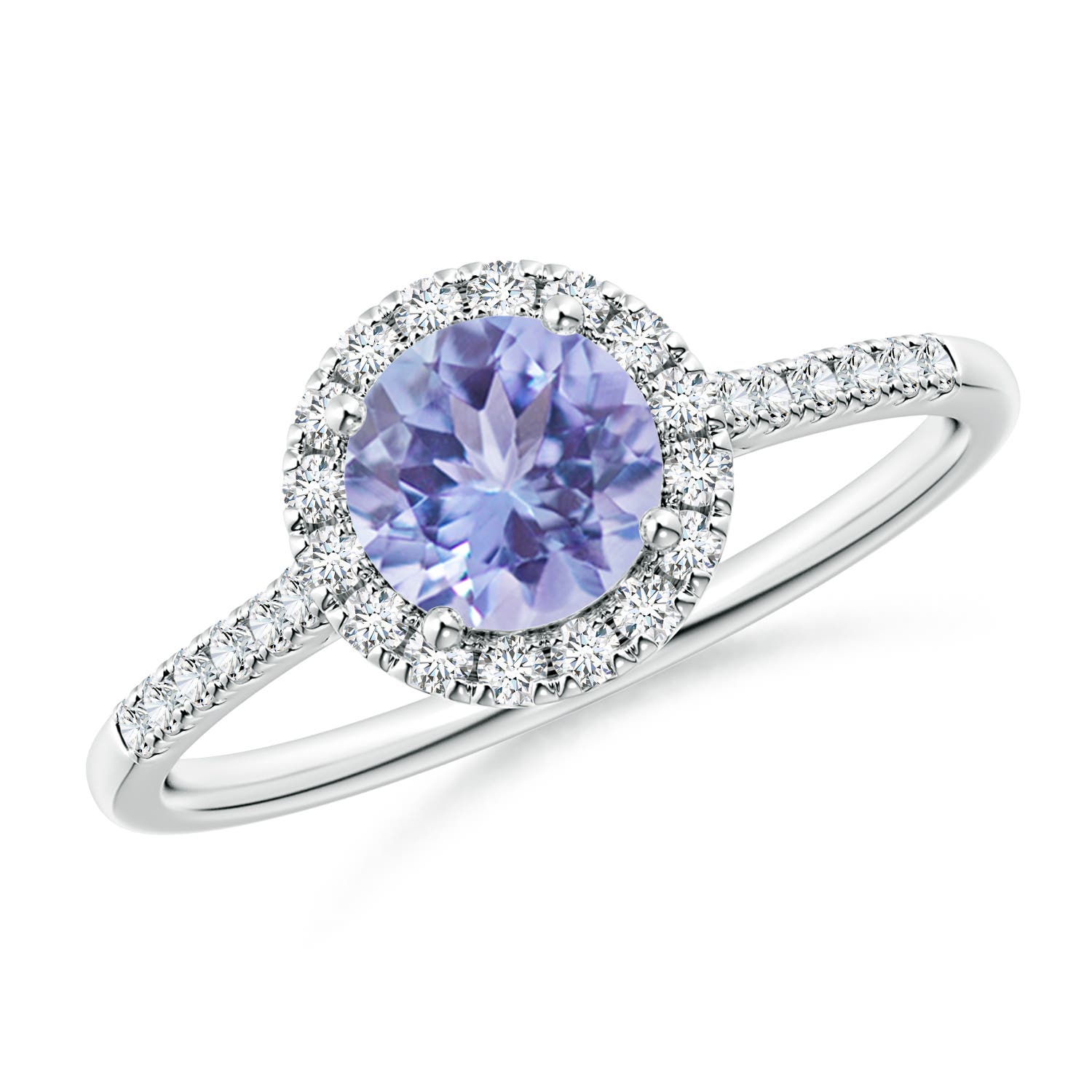 A - Tanzanite / 1.1 CT / 14 KT White Gold