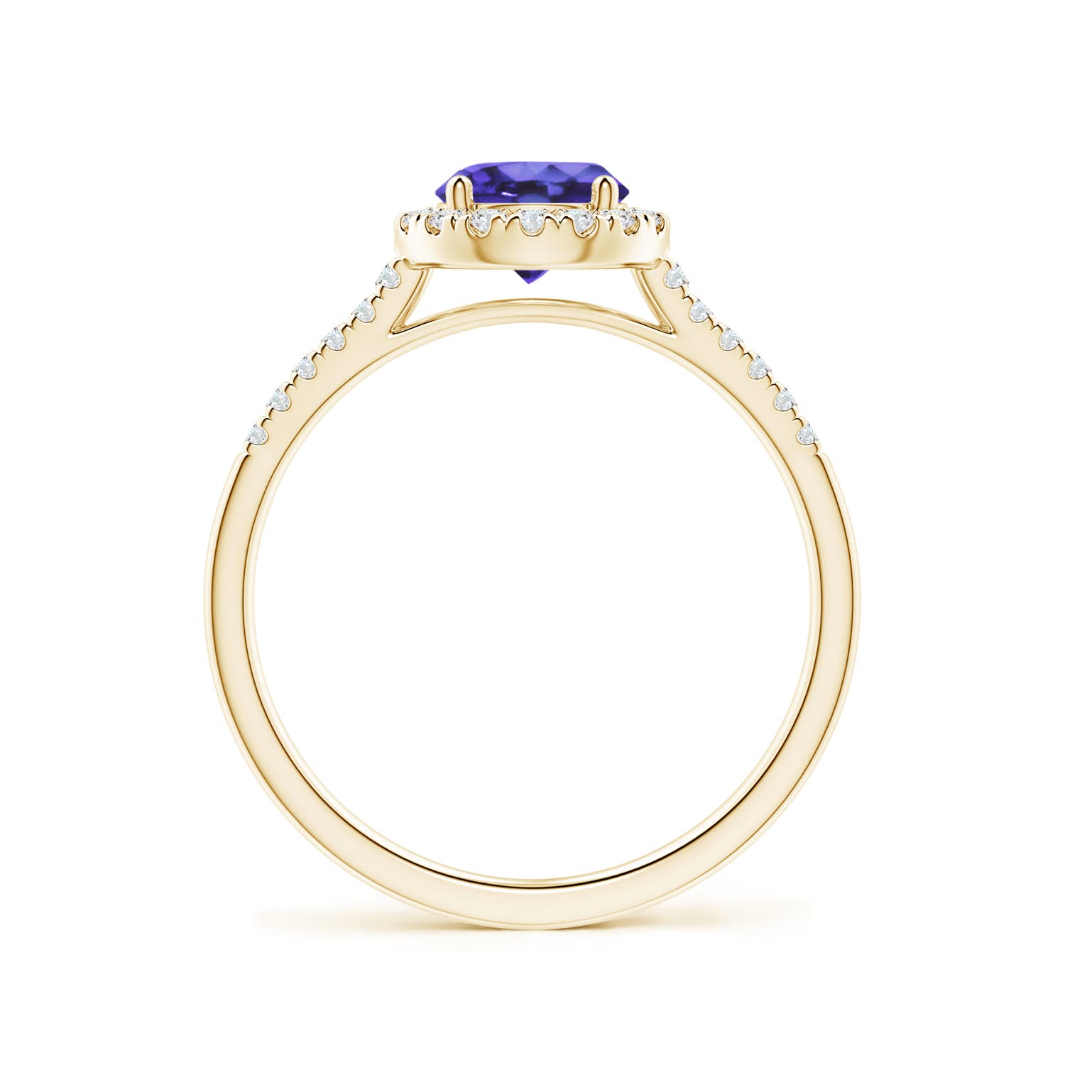 AA - Tanzanite / 1.1 CT / 14 KT Yellow Gold