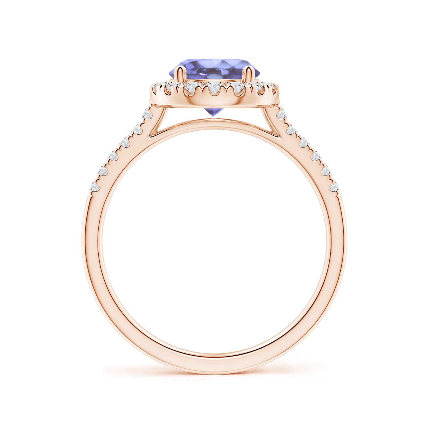 A - Tanzanite / 1.74 CT / 14 KT Rose Gold