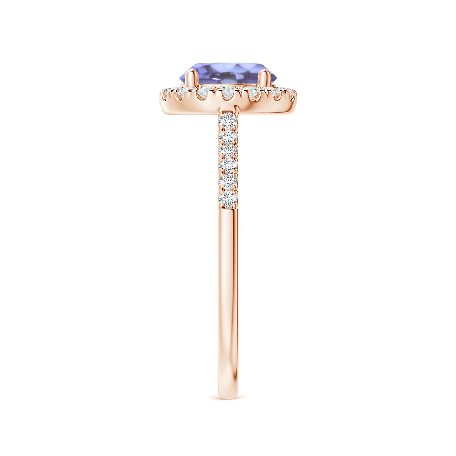 A - Tanzanite / 1.74 CT / 14 KT Rose Gold