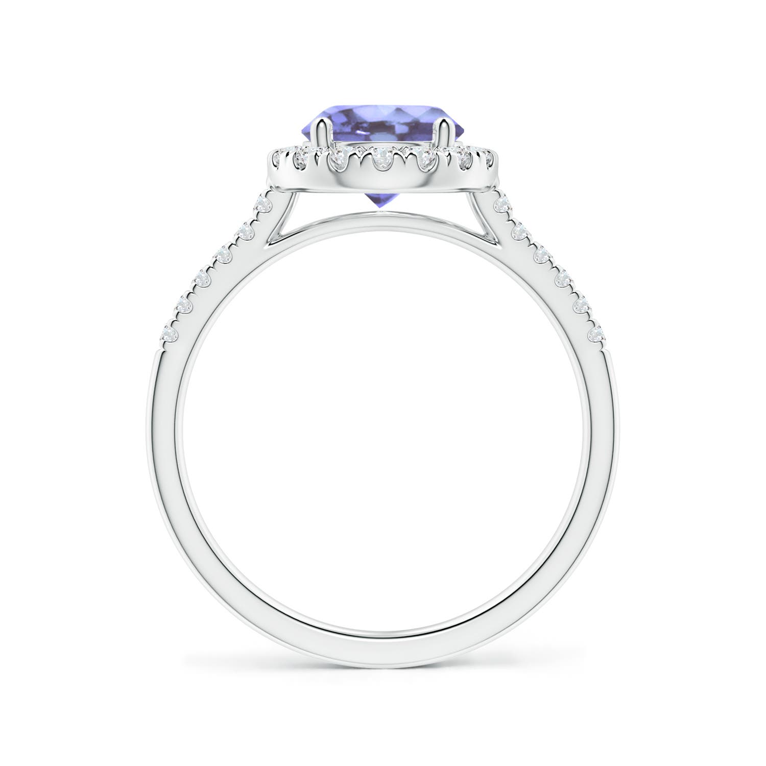 A - Tanzanite / 1.74 CT / 14 KT White Gold