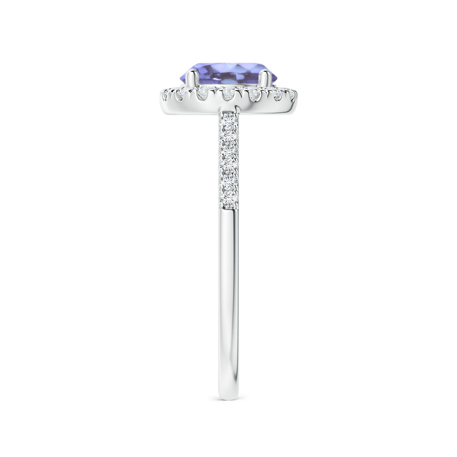 A - Tanzanite / 1.74 CT / 14 KT White Gold