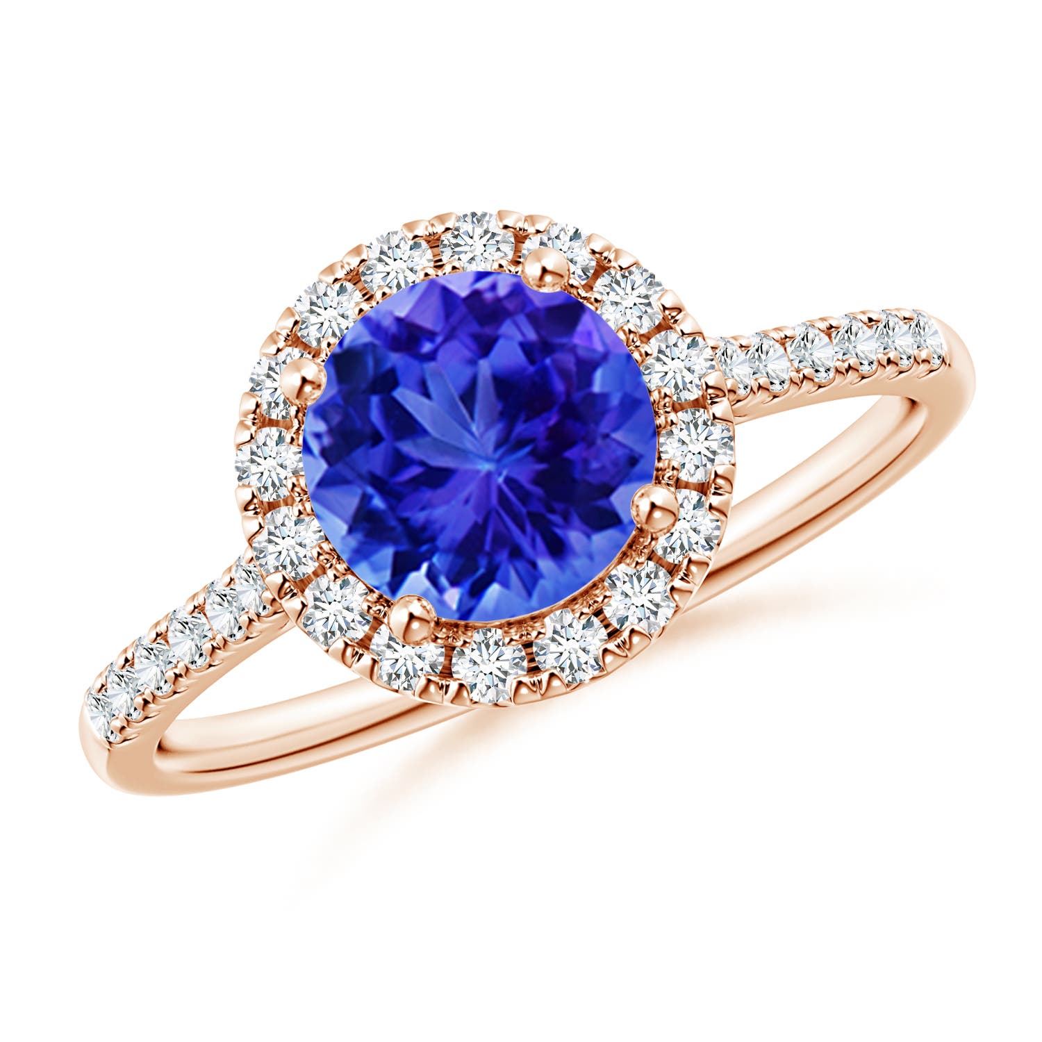 AAA - Tanzanite / 1.74 CT / 14 KT Rose Gold