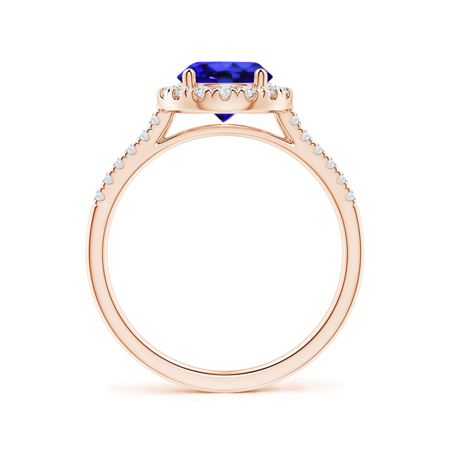 AAA - Tanzanite / 1.74 CT / 14 KT Rose Gold