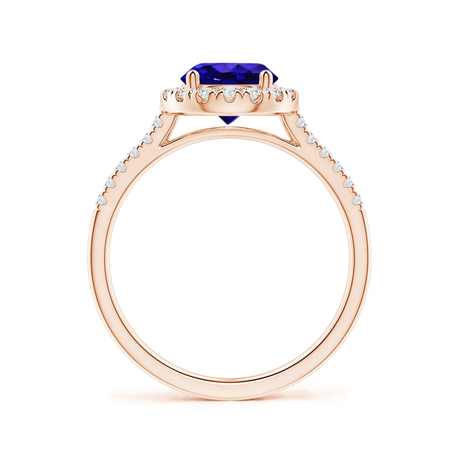 AAAA - Tanzanite / 1.74 CT / 14 KT Rose Gold