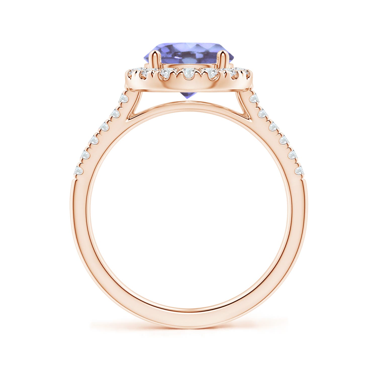 A - Tanzanite / 2.12 CT / 14 KT Rose Gold