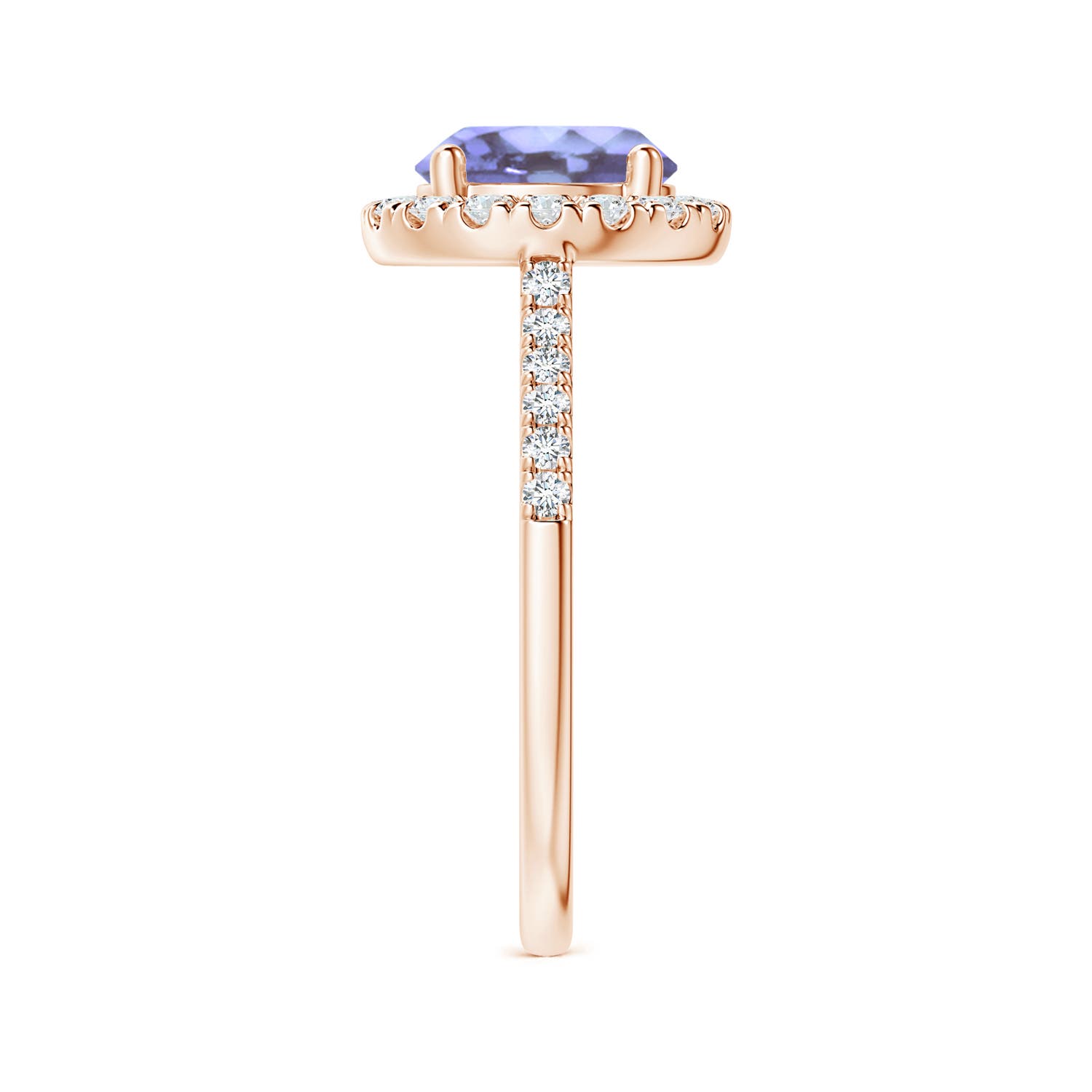 A - Tanzanite / 2.12 CT / 14 KT Rose Gold