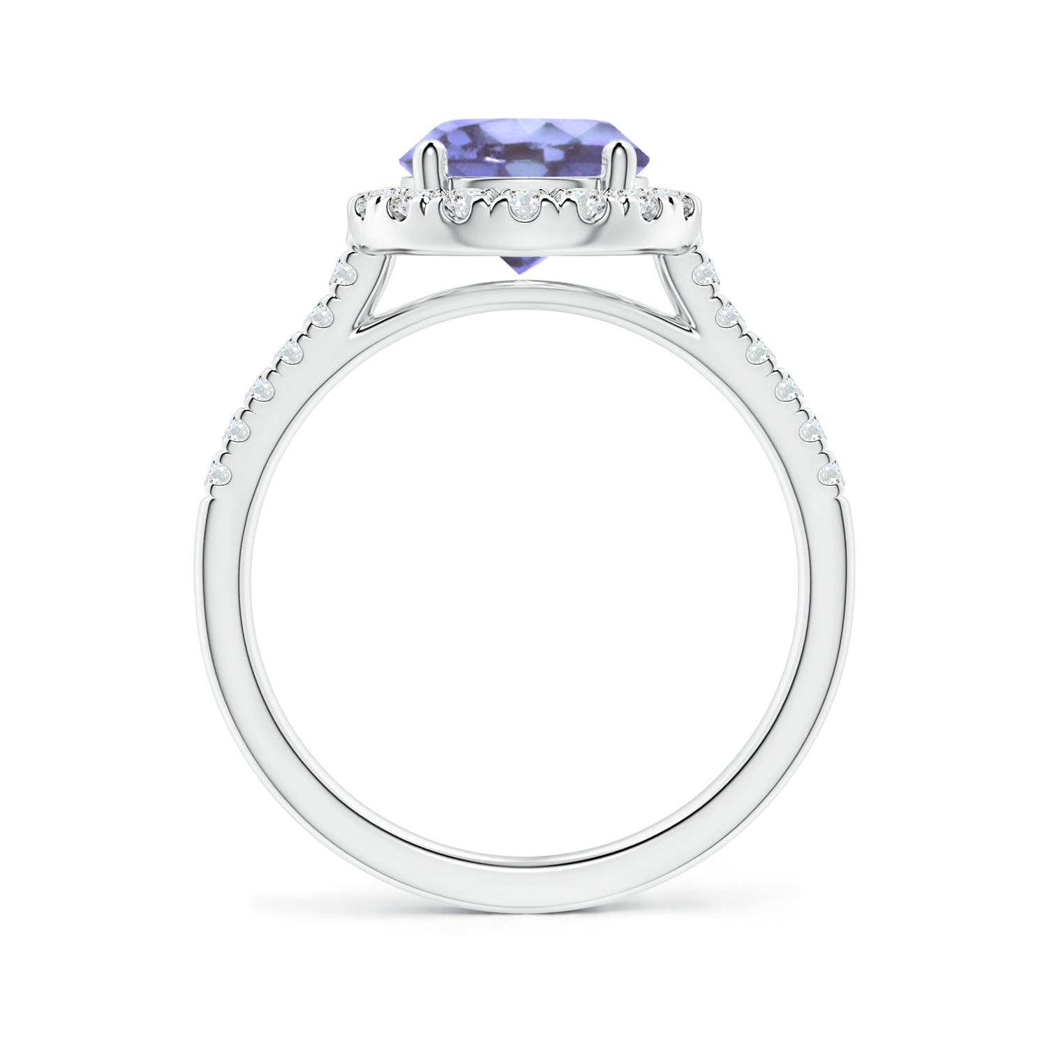 A - Tanzanite / 2.12 CT / 14 KT White Gold