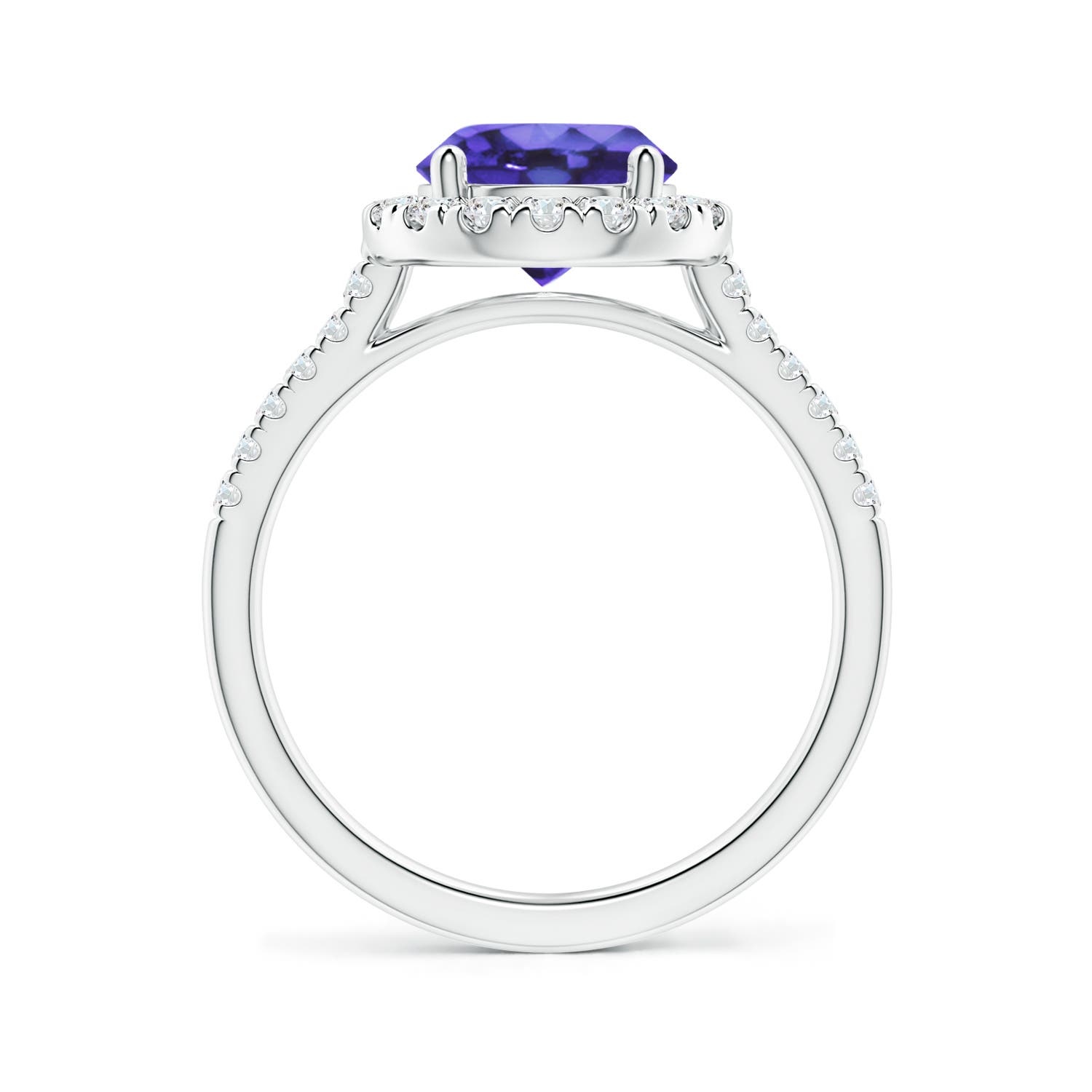 AA - Tanzanite / 2.12 CT / 14 KT White Gold