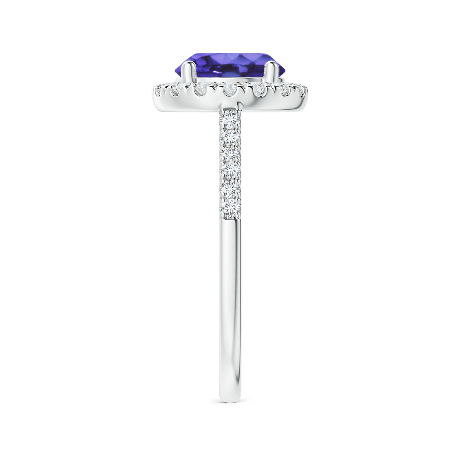 AA - Tanzanite / 2.12 CT / 14 KT White Gold