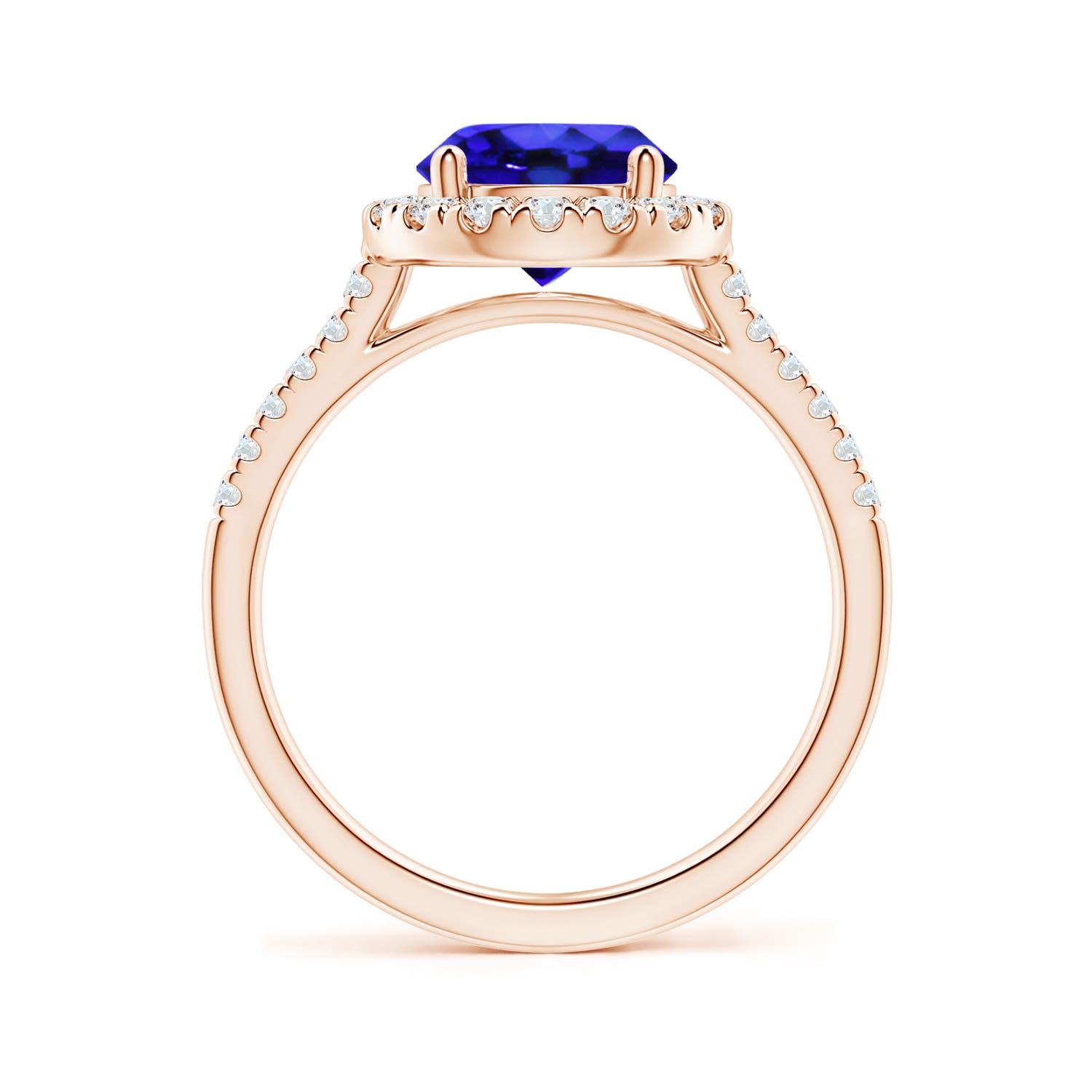 AAA - Tanzanite / 2.12 CT / 14 KT Rose Gold