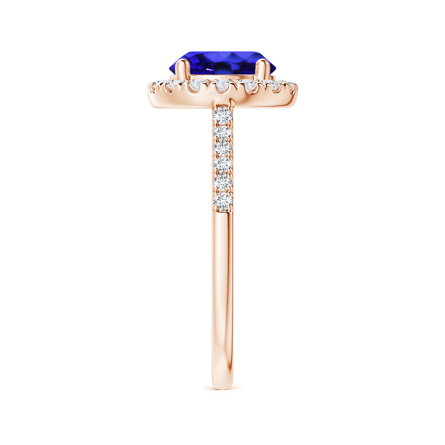 AAA - Tanzanite / 2.12 CT / 14 KT Rose Gold