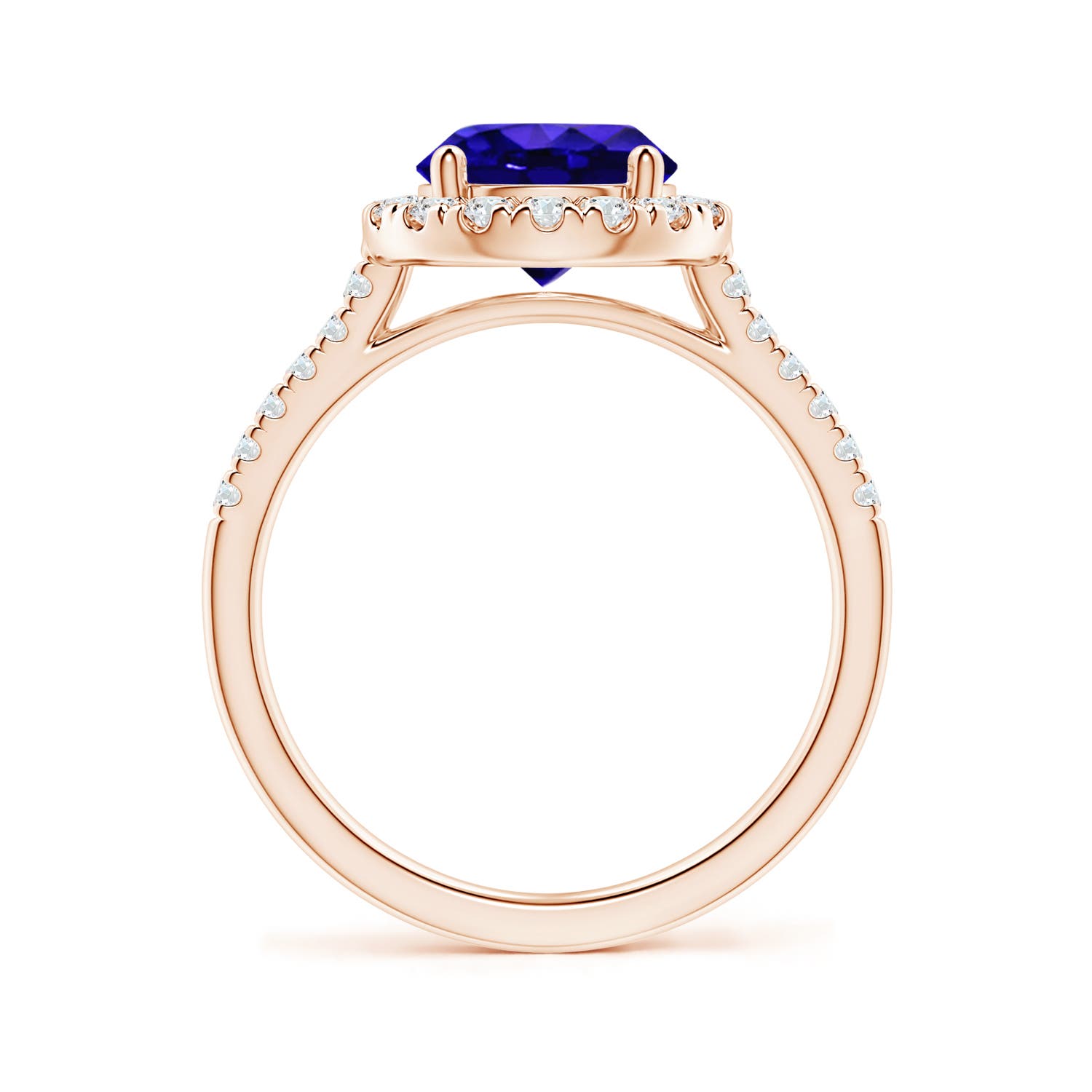 AAAA - Tanzanite / 2.12 CT / 14 KT Rose Gold