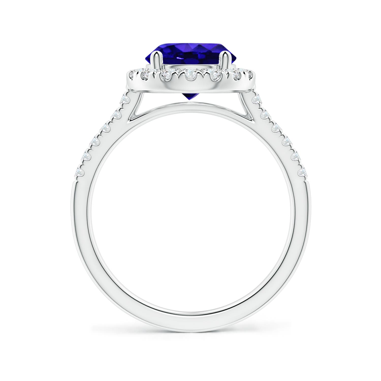 AAAA - Tanzanite / 2.12 CT / 14 KT White Gold