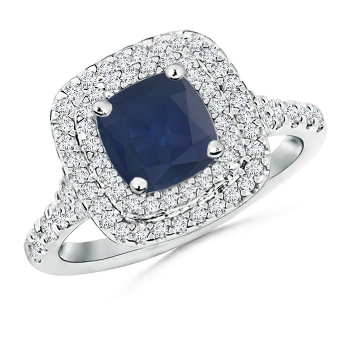 A - Blue Sapphire / 1.82 CT / 14 KT White Gold