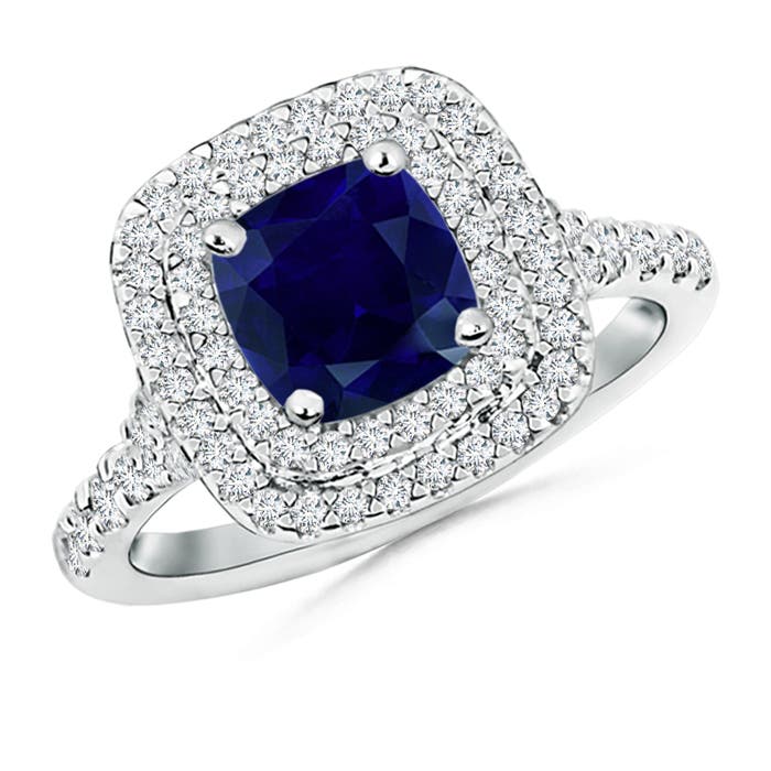 AA - Blue Sapphire / 1.82 CT / 14 KT White Gold