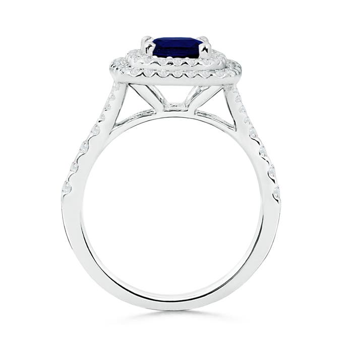 AA - Blue Sapphire / 1.82 CT / 14 KT White Gold