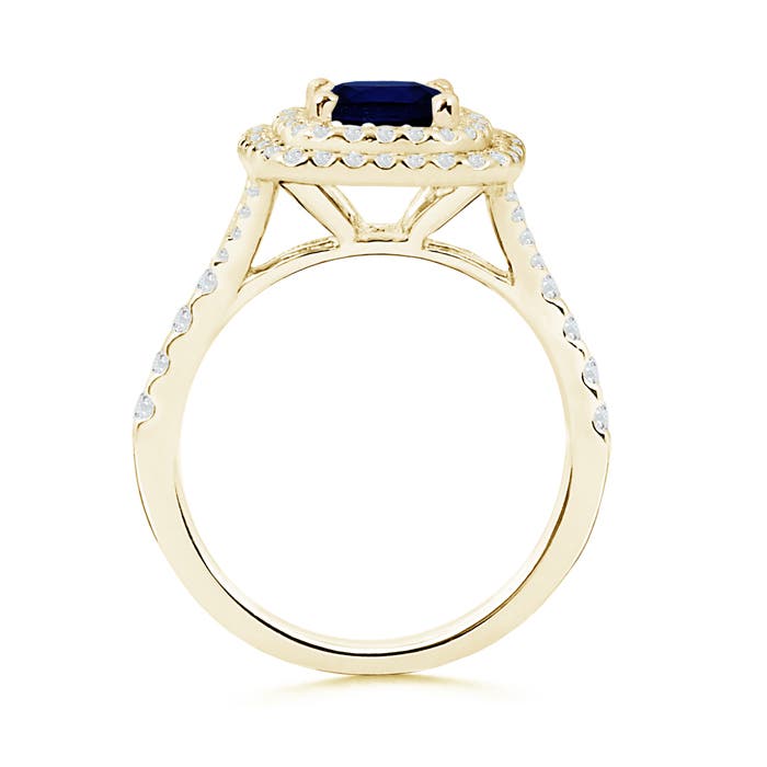 AAA - Blue Sapphire / 1.82 CT / 14 KT Yellow Gold