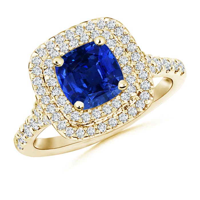 AAAA - Blue Sapphire / 1.82 CT / 14 KT Yellow Gold