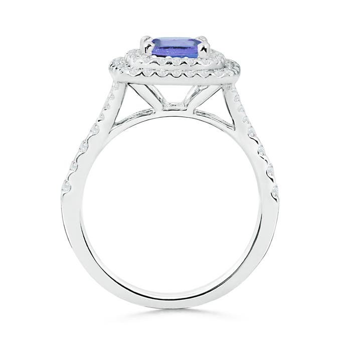 A - Tanzanite / 1.77 CT / 14 KT White Gold