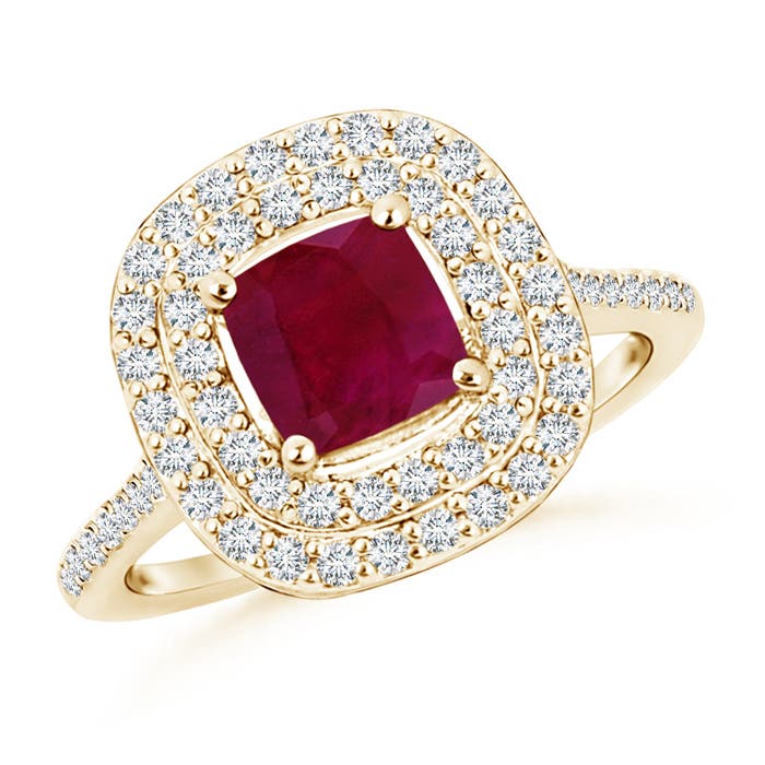 A - Ruby / 1.32 CT / 14 KT Yellow Gold