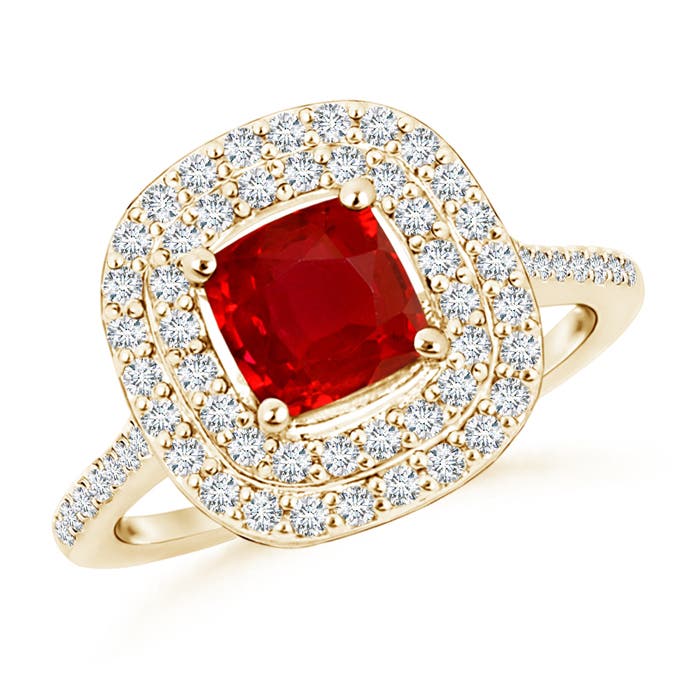 AAA - Ruby / 1.32 CT / 14 KT Yellow Gold