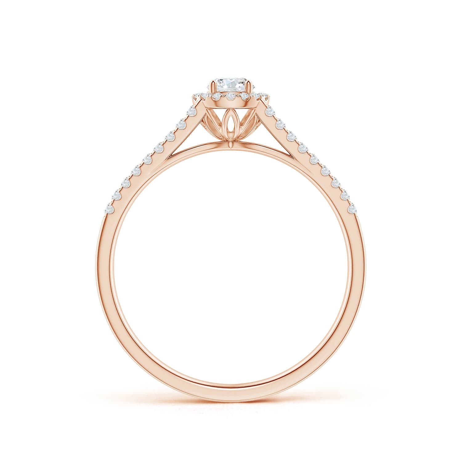 G, VS2 / 0.32 CT / 14 KT Rose Gold