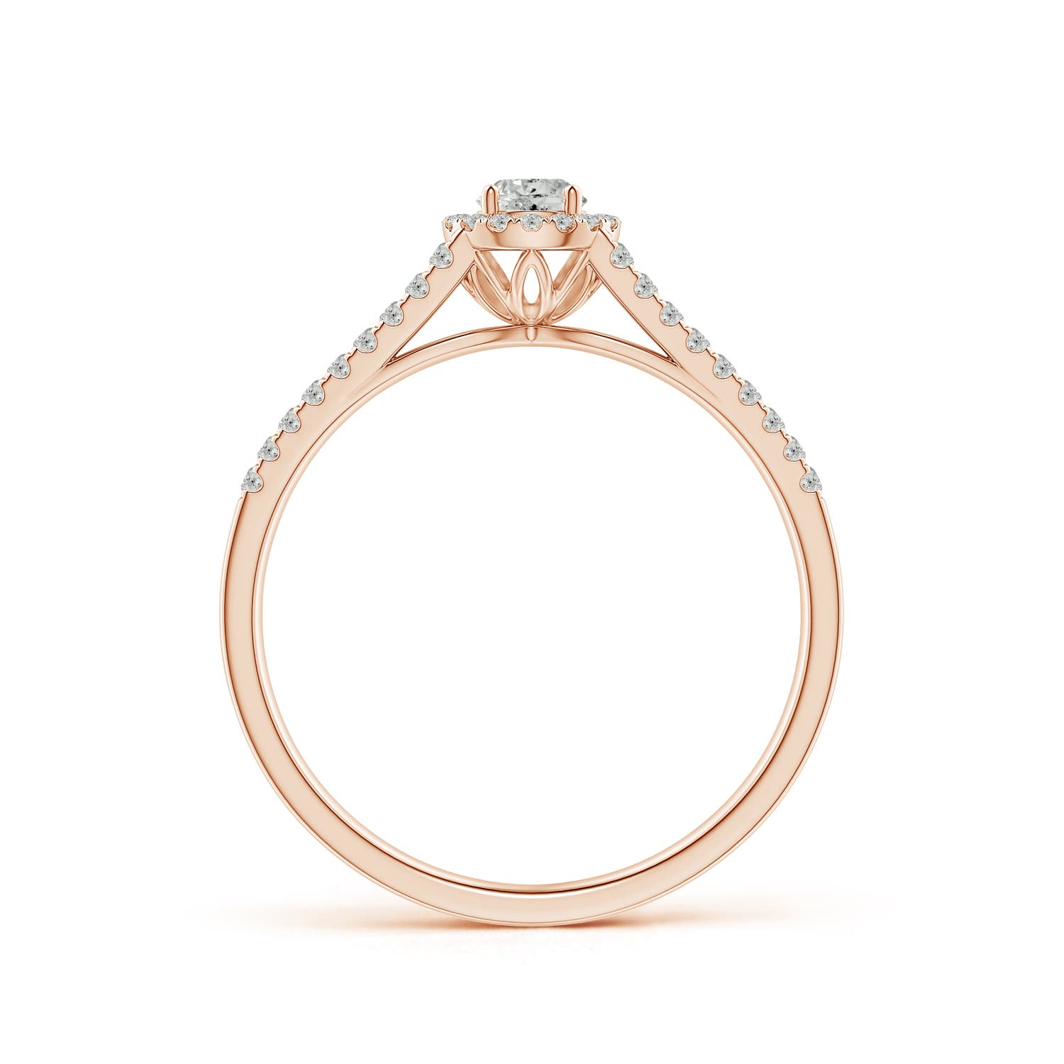 K, I3 / 0.32 CT / 14 KT Rose Gold