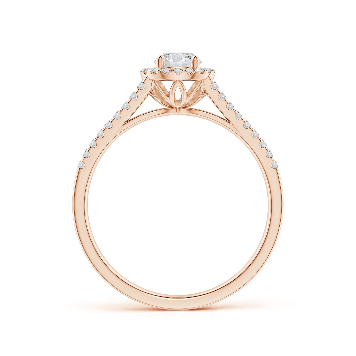 H, SI2 / 0.54 CT / 14 KT Rose Gold