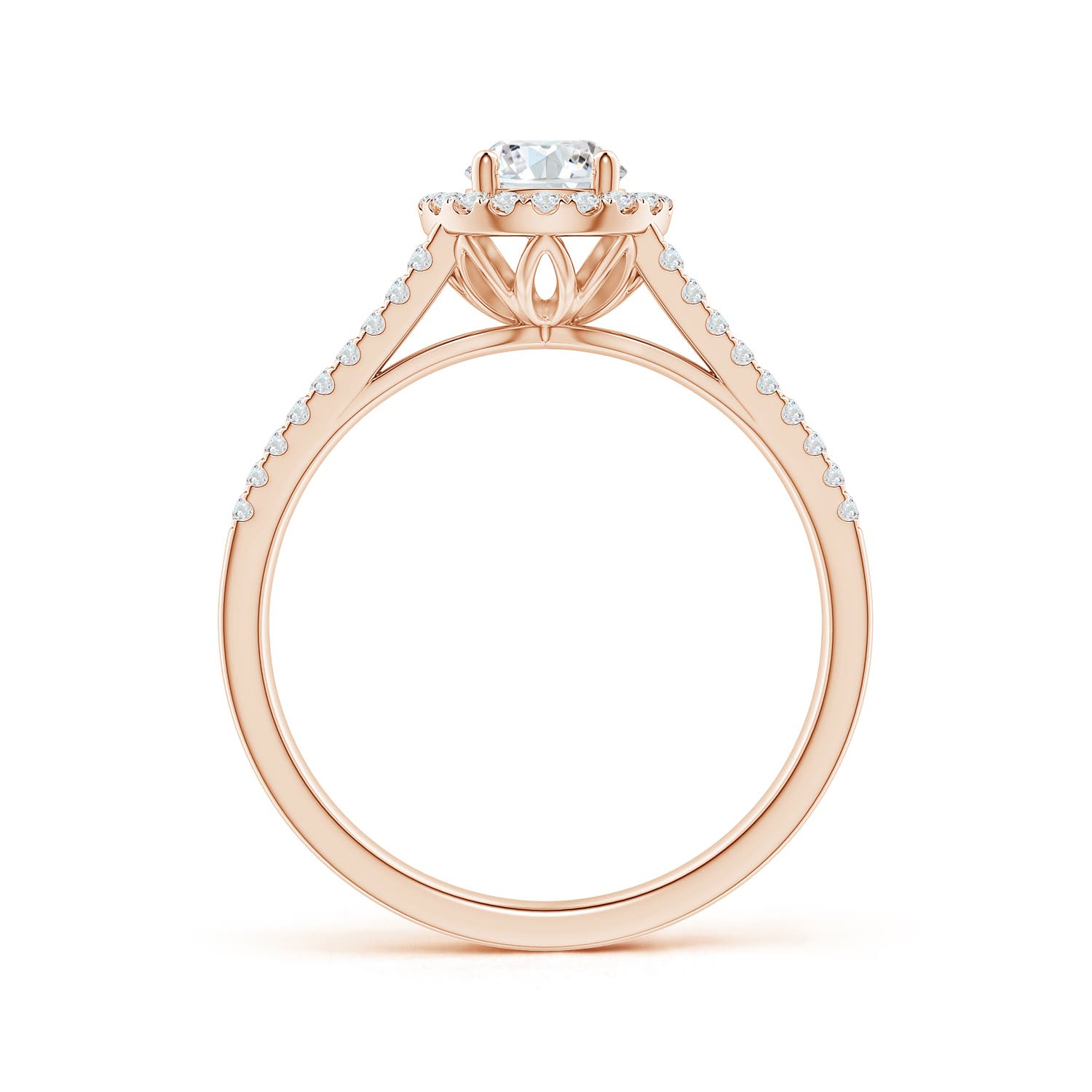 G, VS2 / 0.9 CT / 14 KT Rose Gold