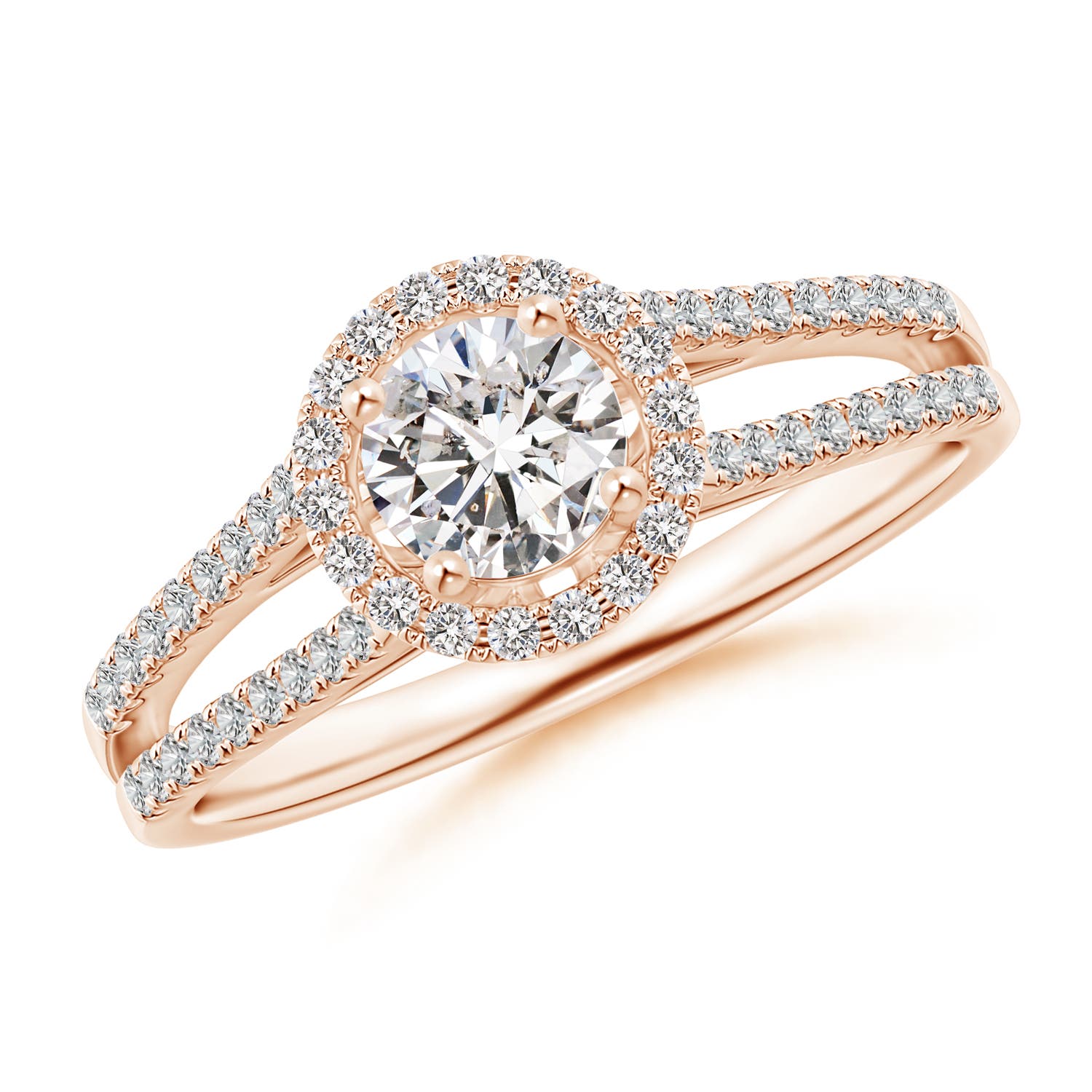 I-J, I1-I2 / 0.9 CT / 14 KT Rose Gold