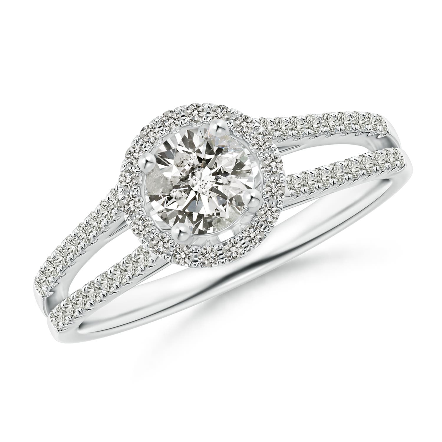 K, I3 / 0.9 CT / 14 KT White Gold