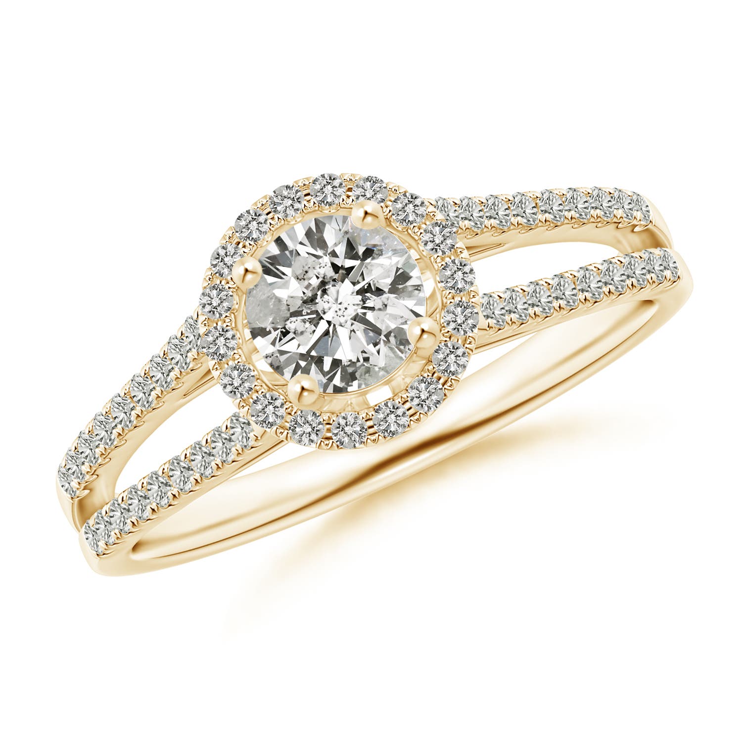 K, I3 / 0.9 CT / 14 KT Yellow Gold