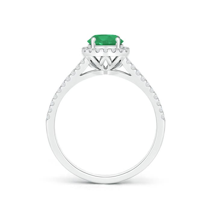 A - Emerald / 1.04 CT / 14 KT White Gold