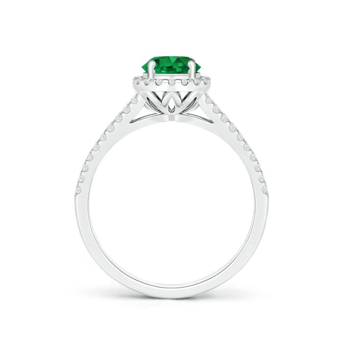 AAA - Emerald / 1.04 CT / 14 KT White Gold