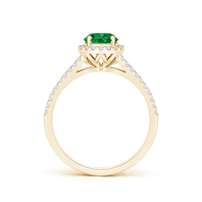 AAA - Emerald / 1.04 CT / 14 KT Yellow Gold