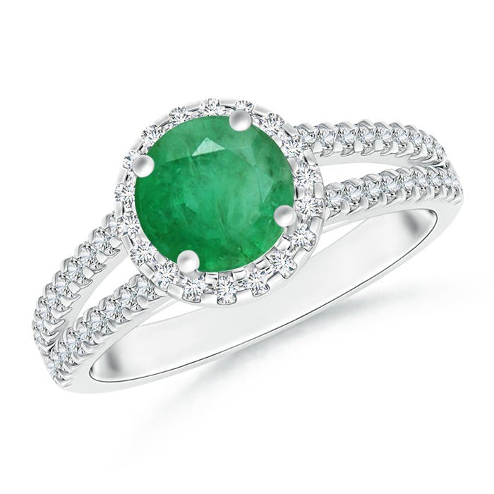 A - Emerald / 1.66 CT / 14 KT White Gold