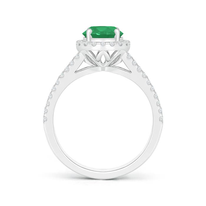 A - Emerald / 1.66 CT / 14 KT White Gold