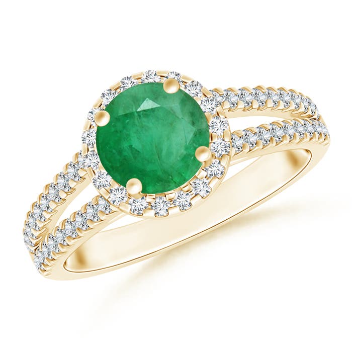 A - Emerald / 1.66 CT / 14 KT Yellow Gold