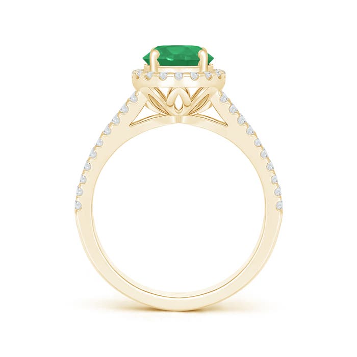 A - Emerald / 1.66 CT / 14 KT Yellow Gold