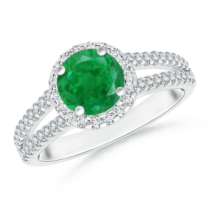 AA - Emerald / 1.66 CT / 14 KT White Gold