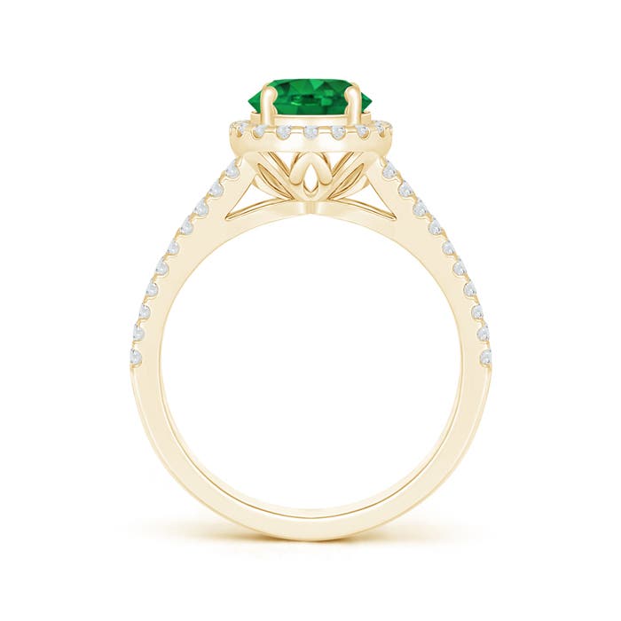 AAA - Emerald / 1.66 CT / 14 KT Yellow Gold