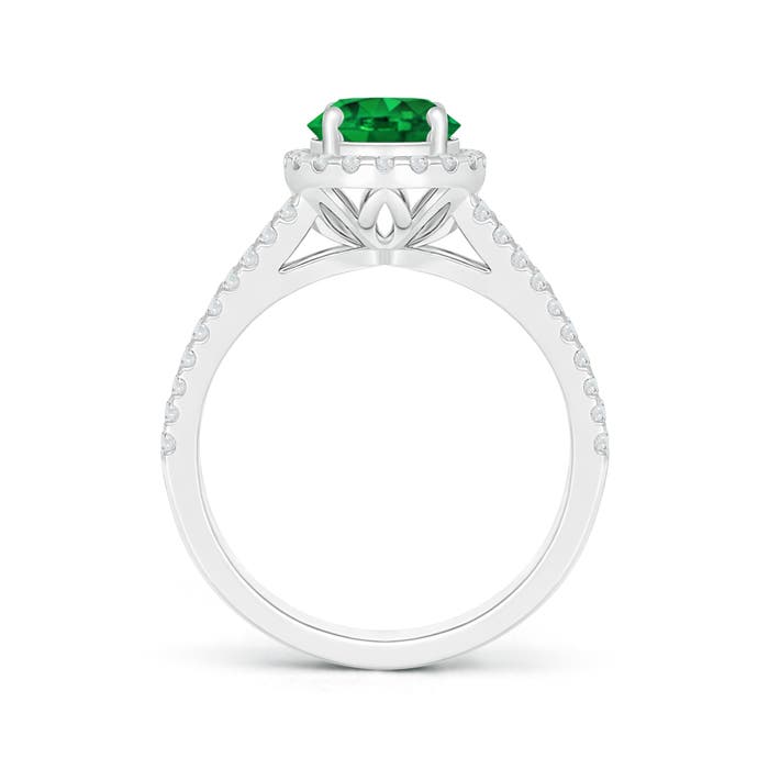 AAAA - Emerald / 1.66 CT / 14 KT White Gold