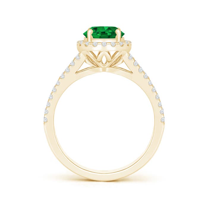 AAAA - Emerald / 1.66 CT / 14 KT Yellow Gold