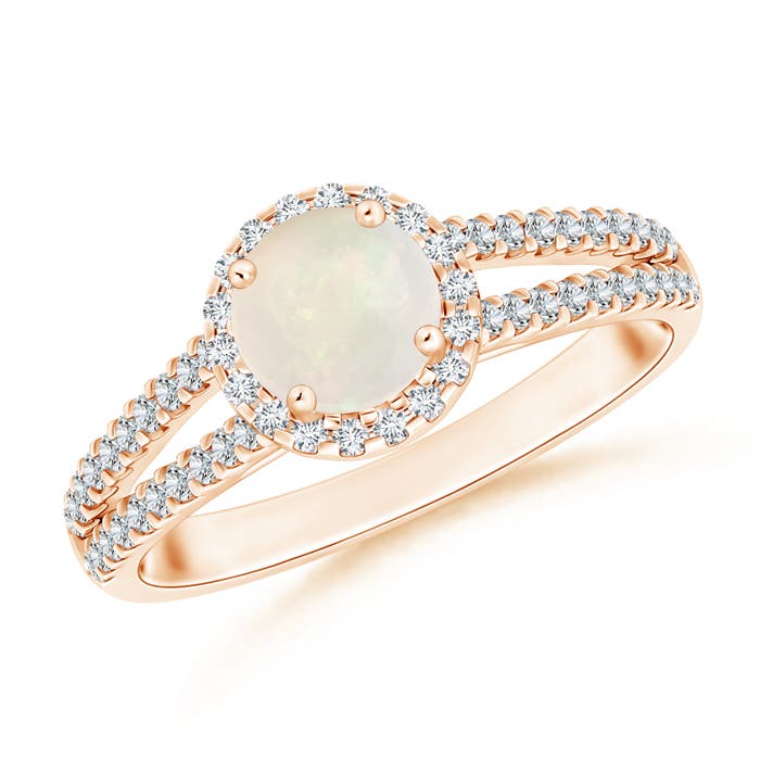 A - Opal / 0.79 CT / 14 KT Rose Gold